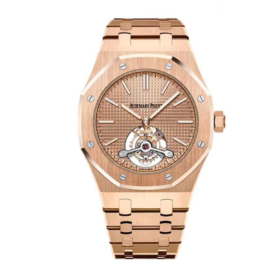 Audemars Piguet Royal Oak Tourbillon Extra-plat 26515OR.OO.1220OR.01 Rose Gold Dial
